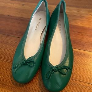 New green M. Gemi flats, size 36.5